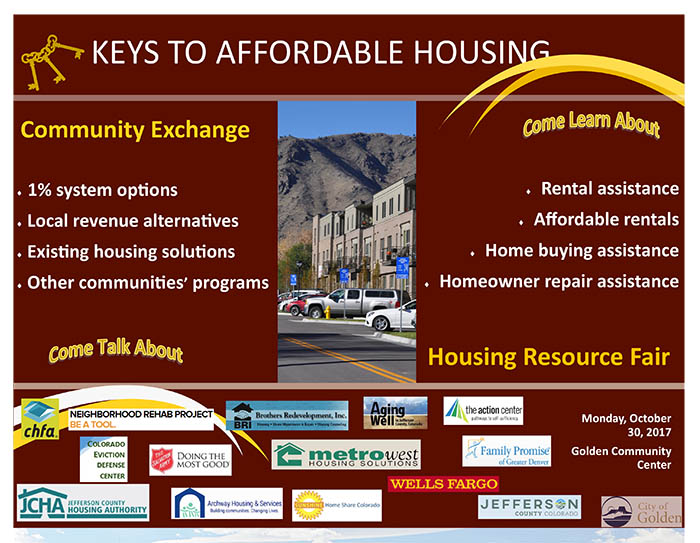 Community Exchange & Housing Resource Fair @ Golden Community Center | Golden | Colorado | United States