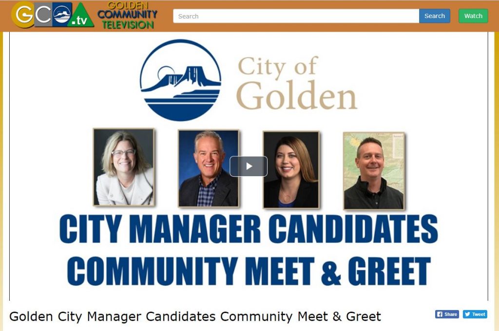 City Manager Community Meet and Greet on GCO.tv