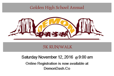 Demon Dash 5K Run/Walk @ Golden High School | Golden | Colorado | United States