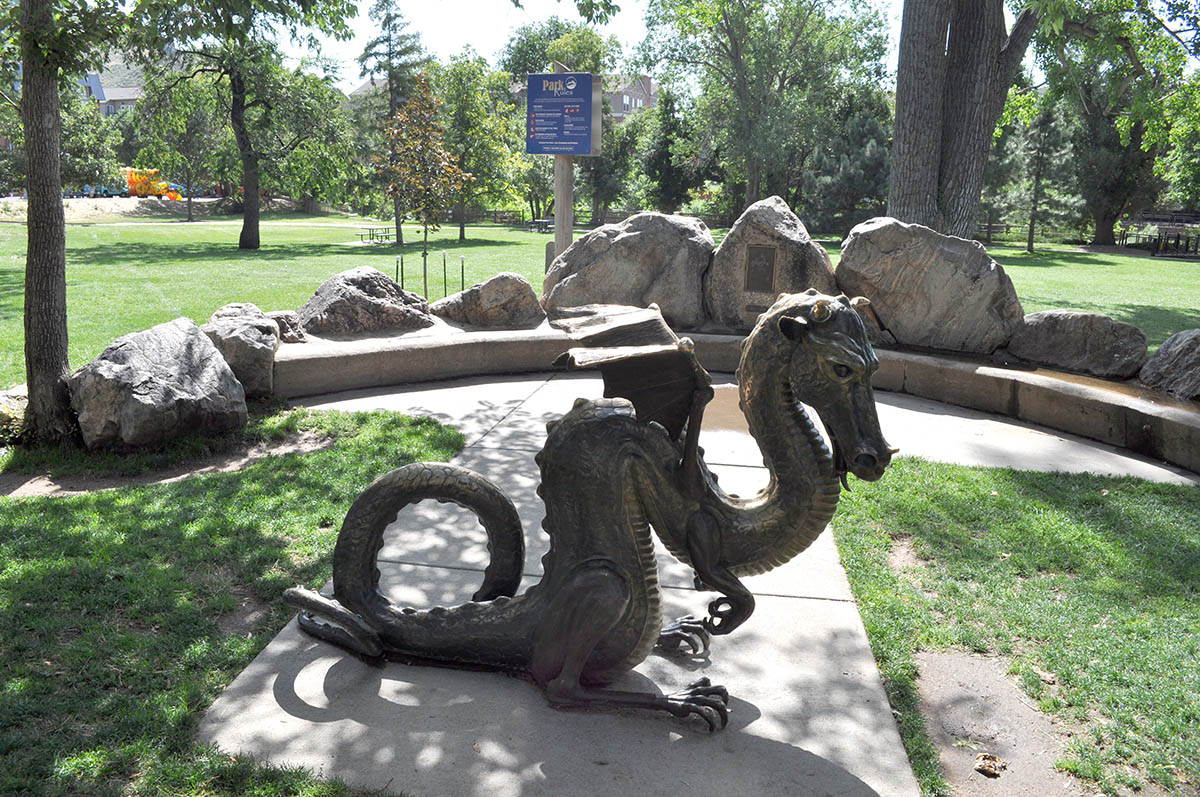 Parfet Park dragon statue