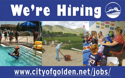 The City of Golden is hiring!