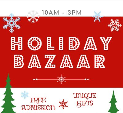 GHS Holiday Bazaar is on Dec. 2 from 10 am to 3 pm